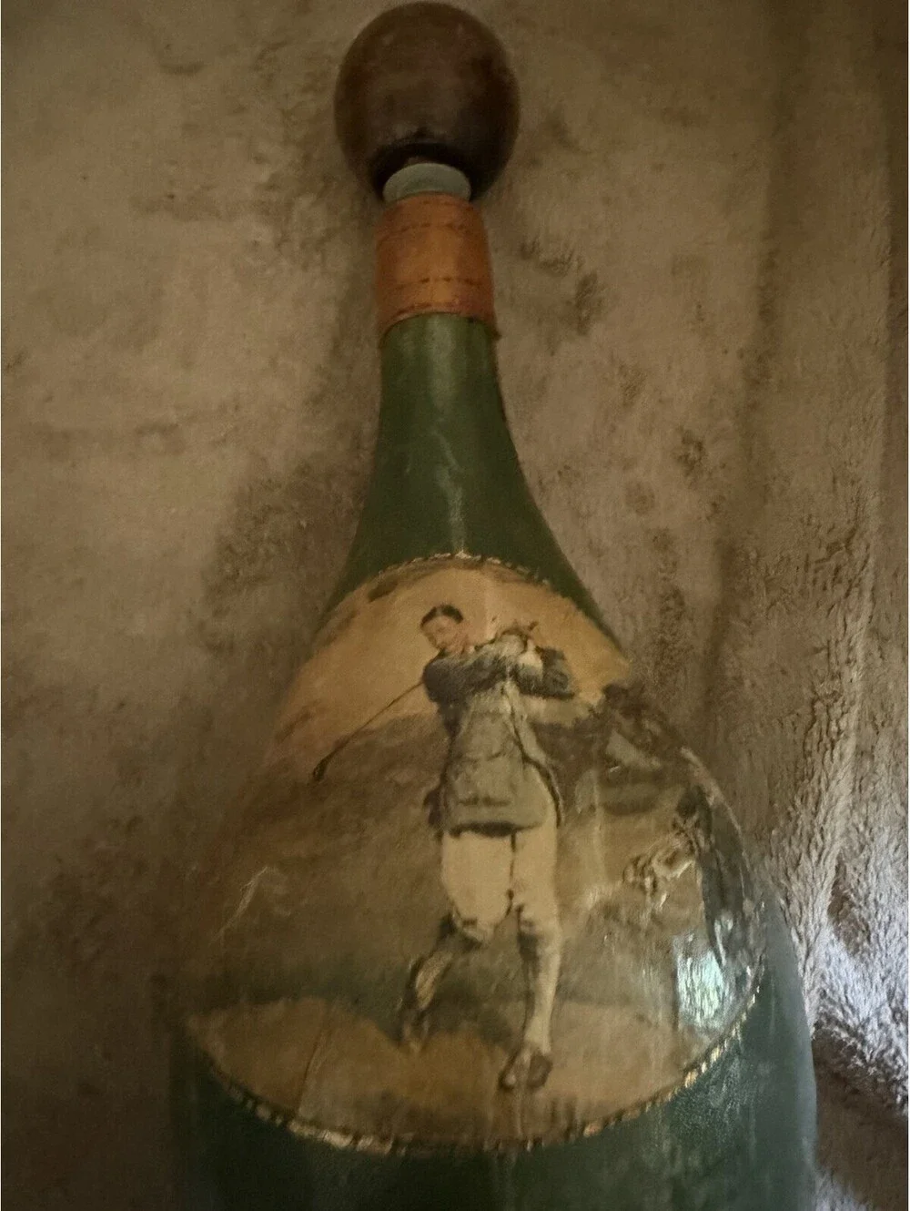 Vintage Mid-Century Italian Leather Decanter